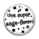 Cabochon Verre - une super sage femme