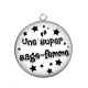 Pendentif Cabochon Argent - une super sage femme