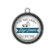 Pendentif Cabochon Argent - sage femme qui déchire