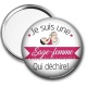 Miroir de poche - sage femme qui déchire