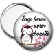 Miroir de poche - sage femme super chouette