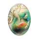Cabochon Verre Ovale - tortue