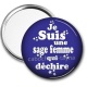 Miroir de poche - je suis une sage femme qui déchire