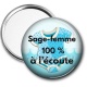 Miroir de poche - sage femme 100°/° à l'écoute