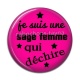 Cabochon Résine - je suis une sage femme qui déchire
