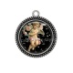 Pendentif Cabochon Argent - ange