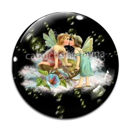 Cabochon Verre - ange