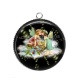 Pendentif Cabochon Argent - ange