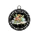 Pendentif Cabochon Argent - ange