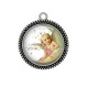 Pendentif Cabochon Argent - ange
