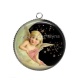 Pendentif Cabochon Argent - ange