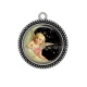 Pendentif Cabochon Argent - ange
