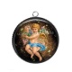 Pendentif Cabochon Argent - ange