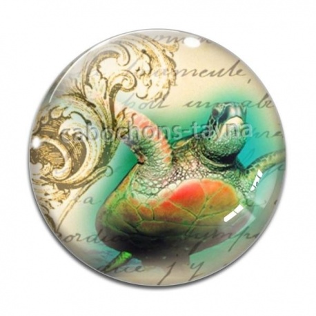 Cabochon Verre - tortue