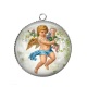 Pendentif Cabochon Argent - ange