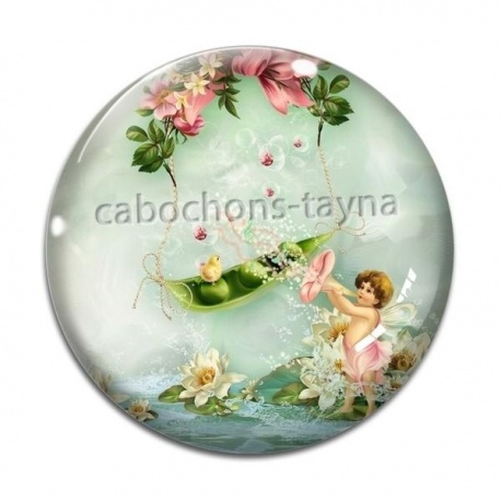 Cabochon Verre - ange
