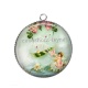 Pendentif Cabochon Argent - ange