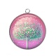Pendentif Cabochon Argent - arbre de vie