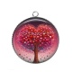 Pendentif Cabochon Argent - arbre de vie