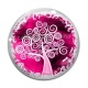 Cabochon Verre - arbre de vie