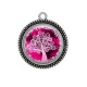Pendentif Cabochon Argent - arbre de vie