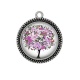 Pendentif Cabochon Argent - arbre de viearbre de vie