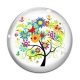 Cabochon Verre - arbre de vie