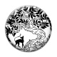 Cabochon Verre - arbre de vie