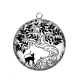 Pendentif Cabochon Argent - arbre de vie