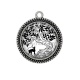 Pendentif Cabochon Argent - arbre de vie