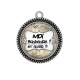 Pendentif Cabochon Argent - moi boudeuse et alors