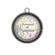 Pendentif Cabochon Argent - mademoiselle est attachiante