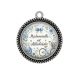 Pendentif Cabochon Argent - mademoiselle est attachiante
