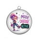 Pendentif Cabochon Argent - mode chieuse activé