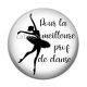 Cabochon Résine - pour la meilleure prof de danse