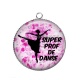 Pendentif Cabochon Argent - super prof de danse