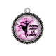 Pendentif Cabochon Argent - super prof de danse