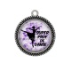 Pendentif Cabochon Argent - super prof de danse