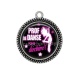Pendentif Cabochon Argent - prof de danse qui déchire