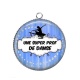 Pendentif Cabochon Argent - une super prof de danse