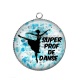 Pendentif Cabochon Argent - super prof de danse
