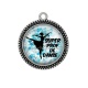Pendentif Cabochon Argent - super prof de danse