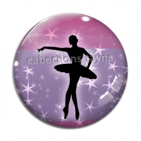 Cabochon Verre - danseuse
