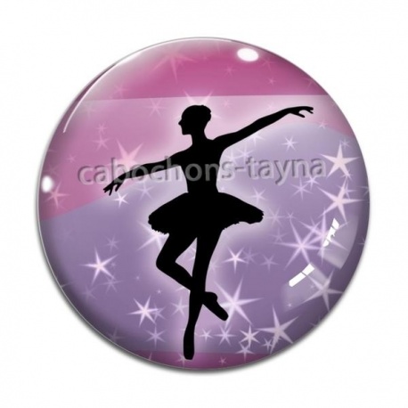 Cabochon Verre - danseuse