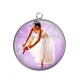 Pendentif Cabochon Argent - danseuse