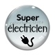 Cabochon Verre - super électricien