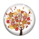 Cabochon Verre - arbre de vie