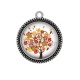 Pendentif Cabochon Argent - arbre de vie