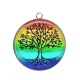 Pendentif Cabochon Argent - arbre de vie
