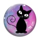 Cabochon Verre - chat 